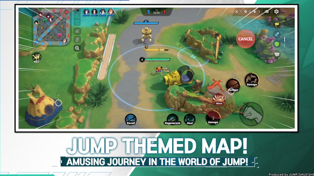 Anime MOBA game titled Jump: Assemble press image taken from the Google Play store